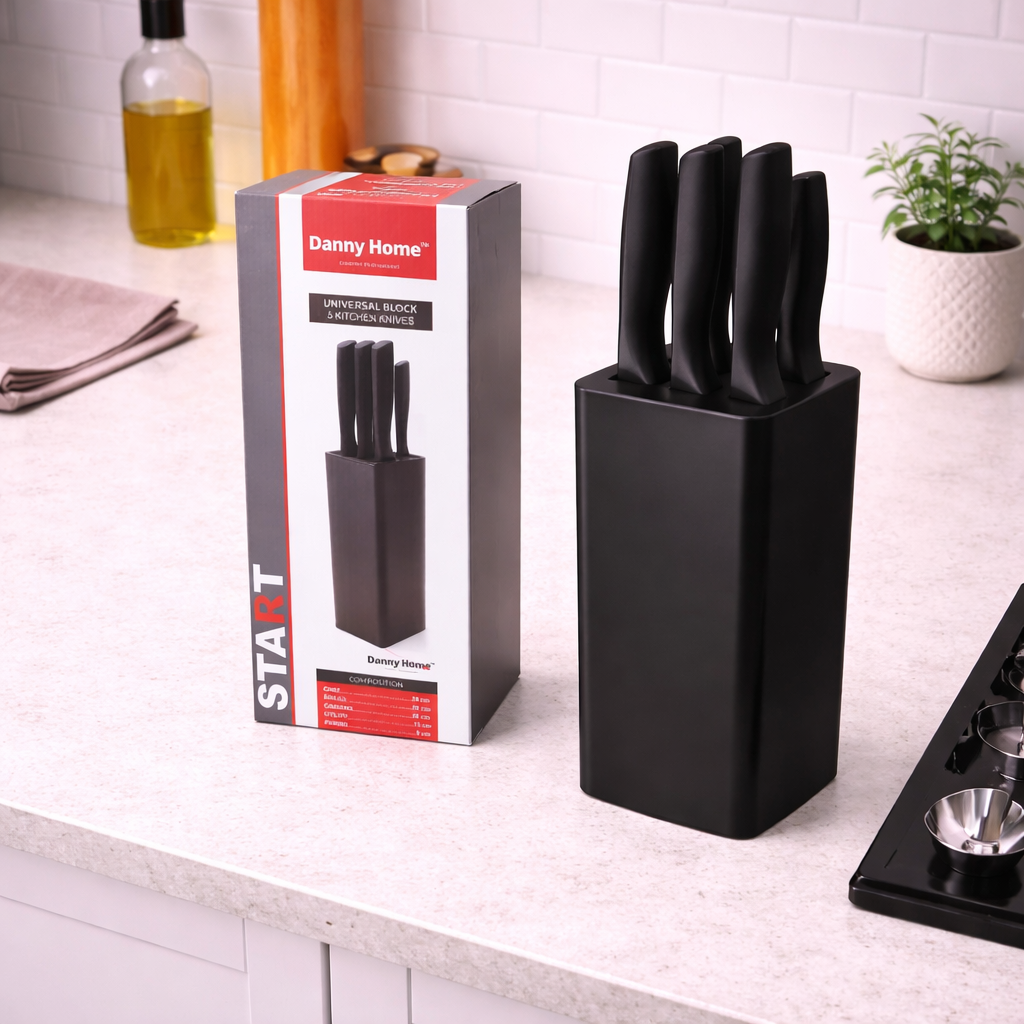 Danny Home Black Knife Set 6Pcs