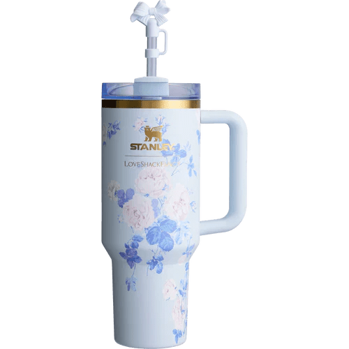 The Stanley x LoveShackFancy Quencher | 40 OZ | Everblooming Rosettes  | Original Packaging