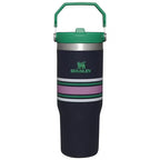 The IceFlow™ Flip Straw Tumbler | 30 OZ - Navy Mesh