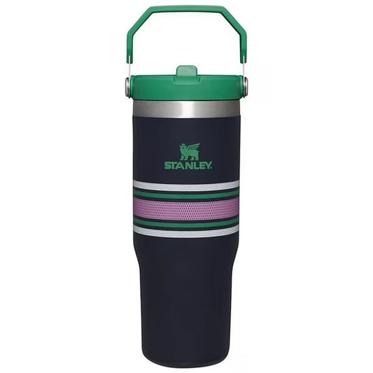 The IceFlow™ Flip Straw Tumbler | 30 OZ - Navy Mesh