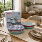 Danny Home Bohemian Design Pasta Bowls 6pcs 20.4cm