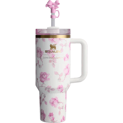 The Stanley x LoveShackFancy Quencher | 40 OZ | Ribbon Rosa | Original Packaging