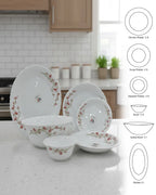 Blossom Breeze 26-Piece Opalware Dinner Set