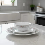 Rosé Grace 26-Piece Premium Opalware Dinner Set