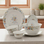 Spring Meadow 26-Piece Opalware Dinner Set