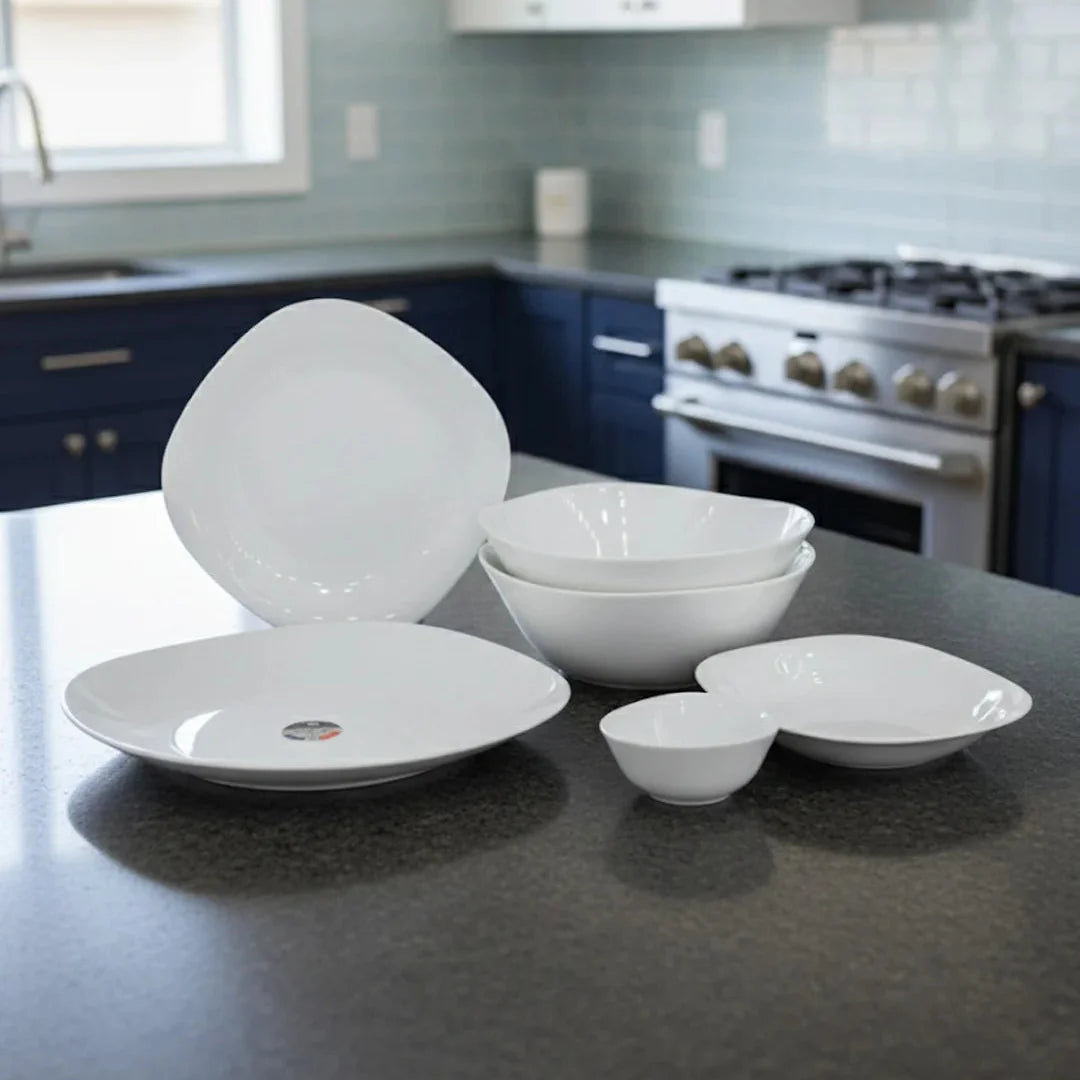 Contemporary Square Opal Dinner Set