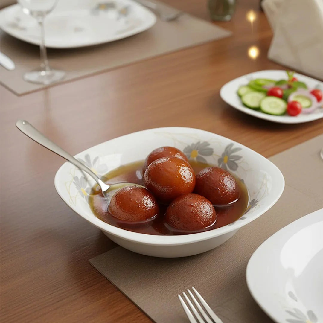 Floral Elegance Opal Dinner Set