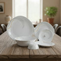Elegant Swirl Opal Dinner Set