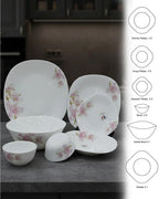 Orchid Blossom Opal Dinner Set