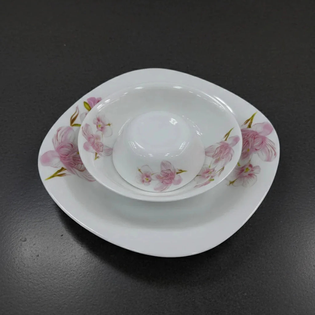 Orchid Blossom Opal Dinner Set
