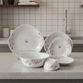 Pink Petal Bloom Dinnerware Set – 26 Pieces