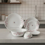 Pink Petal Bloom Dinnerware Set – 26 Pieces