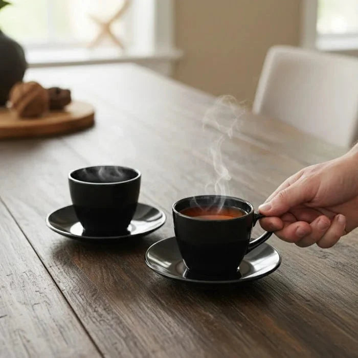 Luxury Black Dinnerware Set