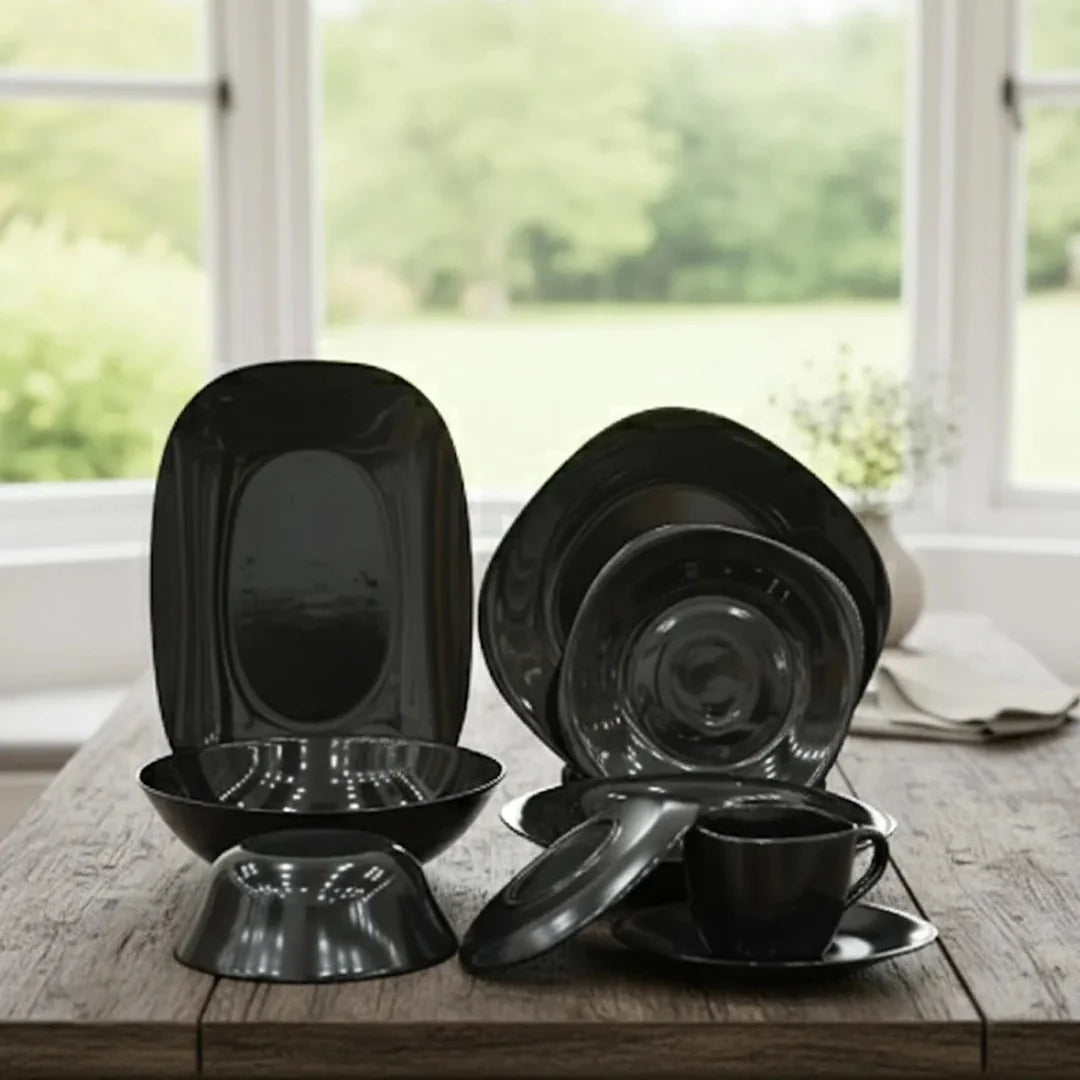 Luxury Black Dinnerware Set