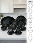 Elegant Black Dinnerware Set