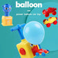 Balloon launcher car toy set