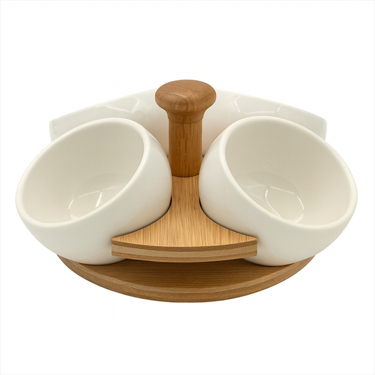 Ceramic Luxury Condiment Bowl Set - 4 Pieces
