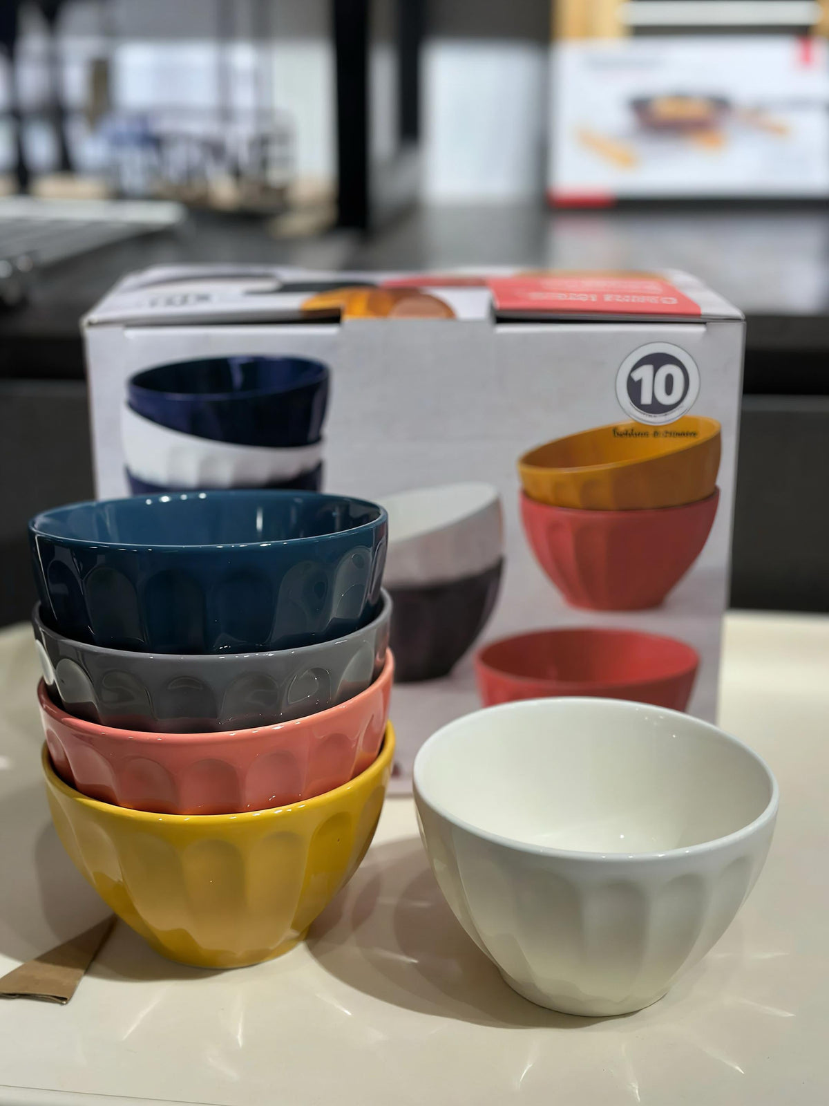 Danny Home Mixed Color Dessert Bowl (10Pcs.)