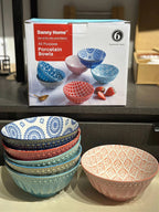 Danny Home Bohemian Design Soup Bowls 6pcs 15.6cm