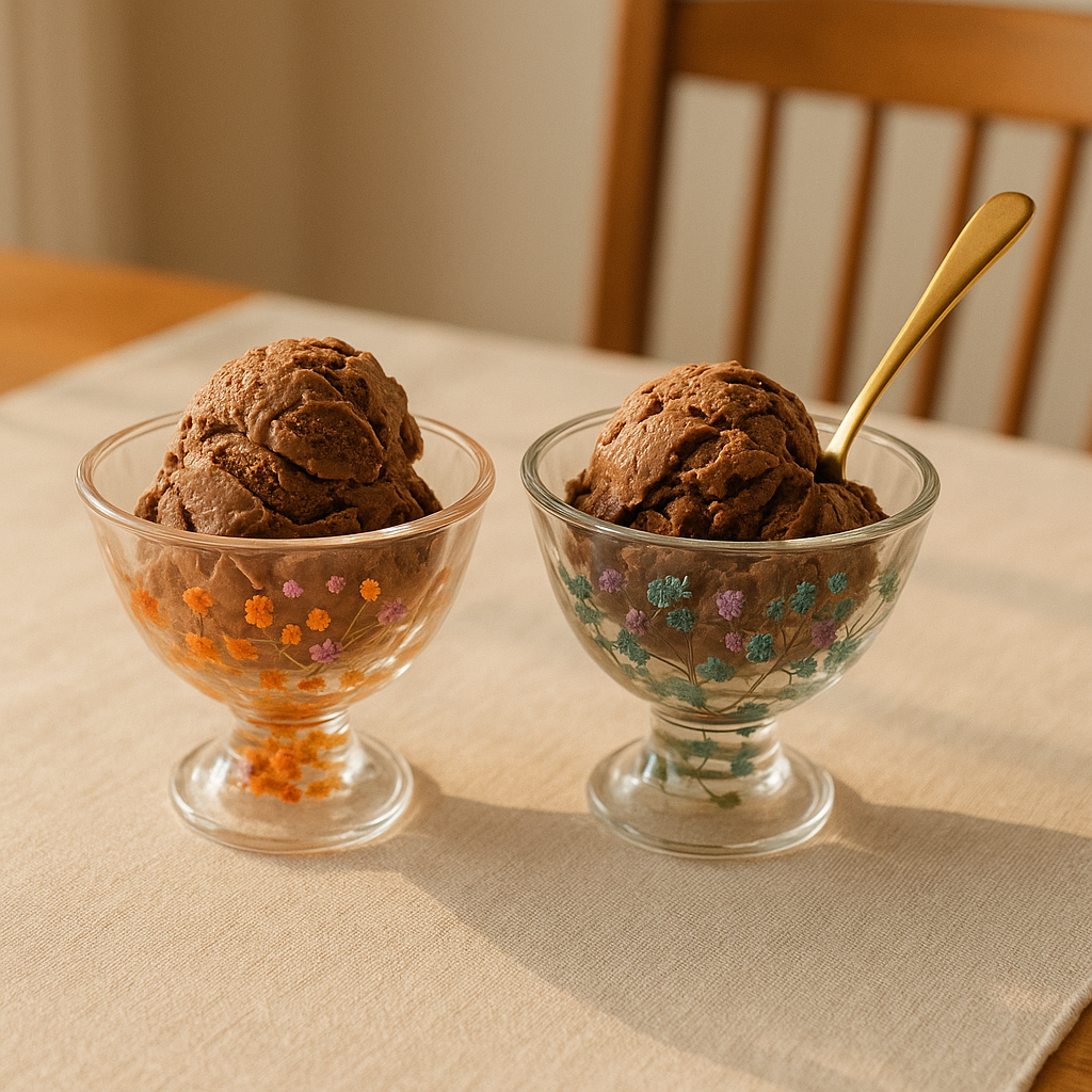 Double Wall Floral Glass Bowl