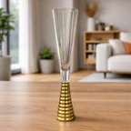 Screw Champagne Flutes Glass - Gold - Set of 6