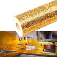 Golden Self Adhesive Kitchen Oil-Proof Waterproof Aluminum Foil