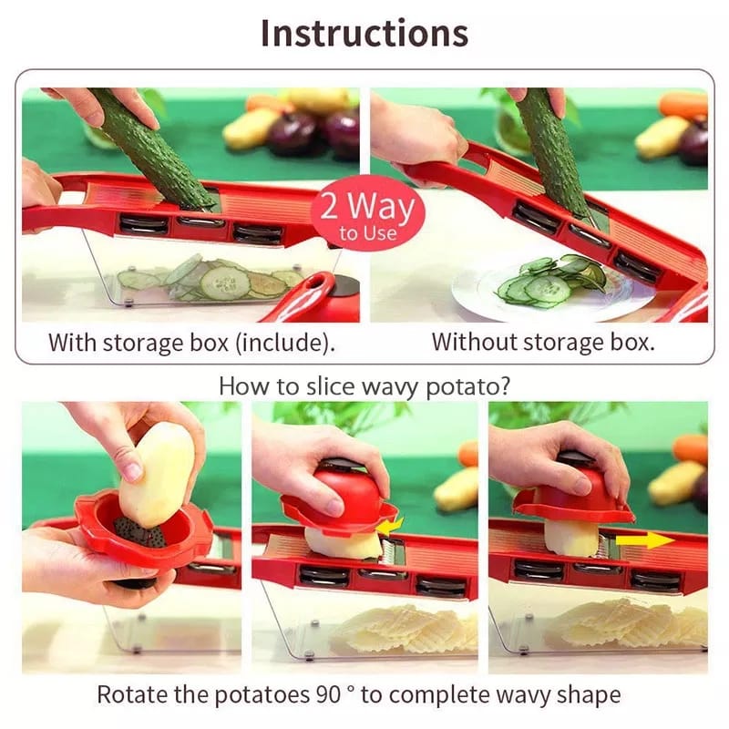 Mandoline 6 in 1 Vegetable Grater