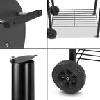 BBQ Smoker Charcoal Grill Roaster Portable Outdoor Camping Barbecue