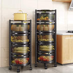 Premium Quality Kitchen Vegetable Basket Rotating Organizers
