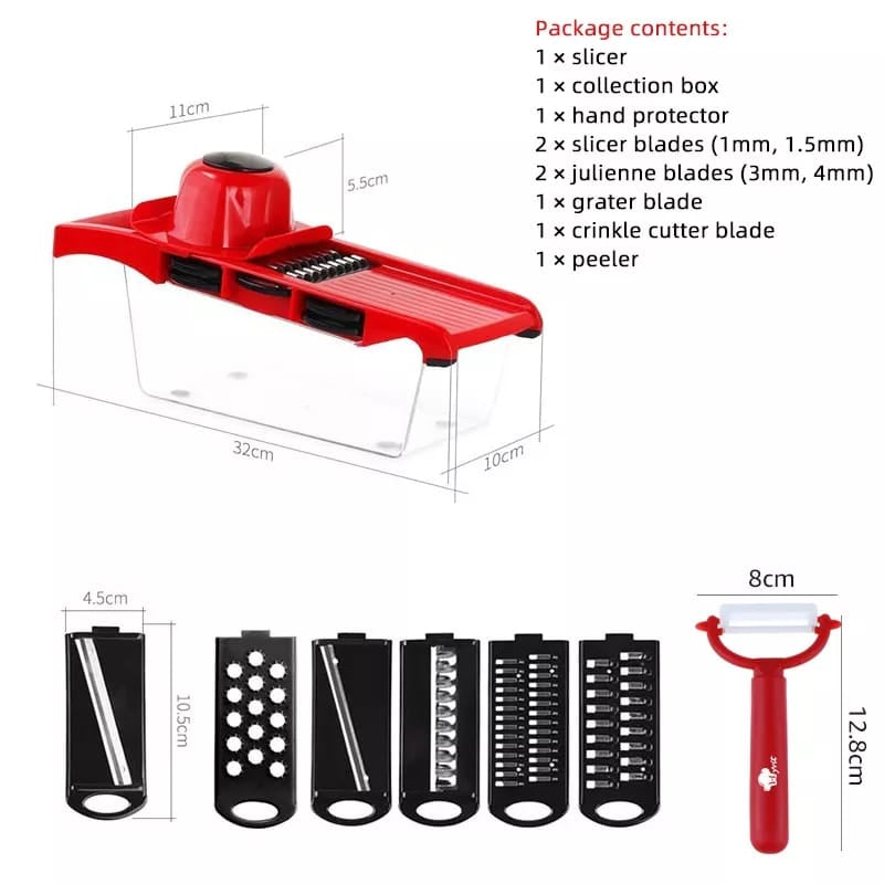 Mandoline 6 in 1 Vegetable Grater