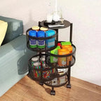 Premium Quality Kitchen Vegetable Basket Rotating Organizers