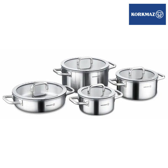 Korkmaz Aura 8 pcs Cookware Set