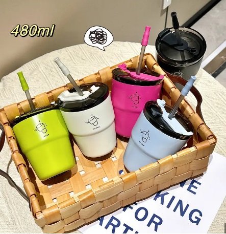 New Korean Style Insulated Mug Portable Thermal Drinking Cup