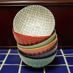 Danny Home Bohemian Design Dessert Bowls 6pcs 11.8cm