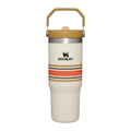 The IceFlow™ Flip Straw Tumbler | 30 OZ - Cream Mesh