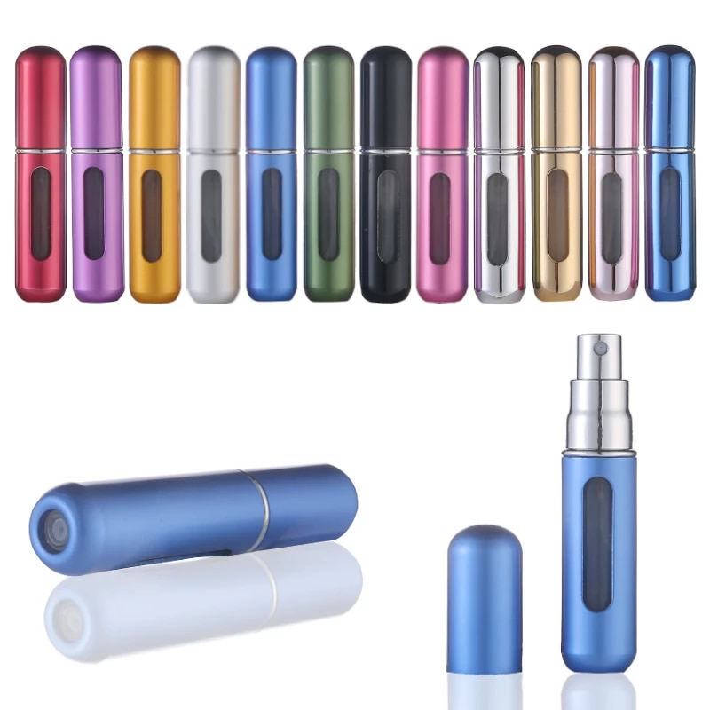 Pack Of 5 5ml Portable Mini Refillable Perfume Atomizer