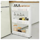 Mobile Shelving Unit Organizer Slide-Out Slim Storage Cart