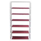 6 Layer Storage Shoe Rack with Wardrobe Cover