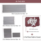 6 Layer Storage Shoe Rack with Wardrobe Cover
