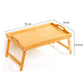 Foldable Bamboo Breakfast Bed Tray Table
