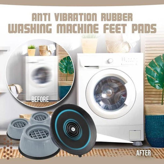 4Pcs Anti Vibration Feet Pads Washing Machine Rubber Mat Anti-Vibration Pad Dryer Non-Slip Universal Fixed Washing Machine Stand