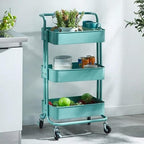 3-Tier Kitchen Storage Trolley Rack