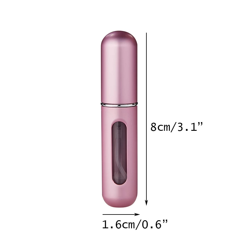 Pack Of 5 5ml Portable Mini Refillable Perfume Atomizer