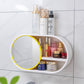 Wall-Mounted Cosmetic Storage Box With Mirror