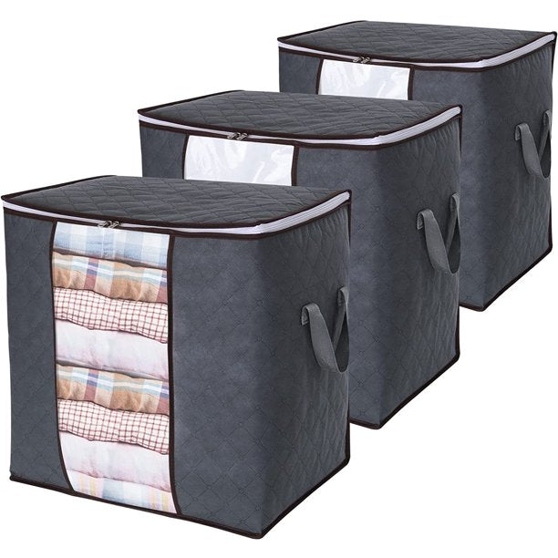 Large Storage Bags Organizer for Clothes, Blankets 5 Packs