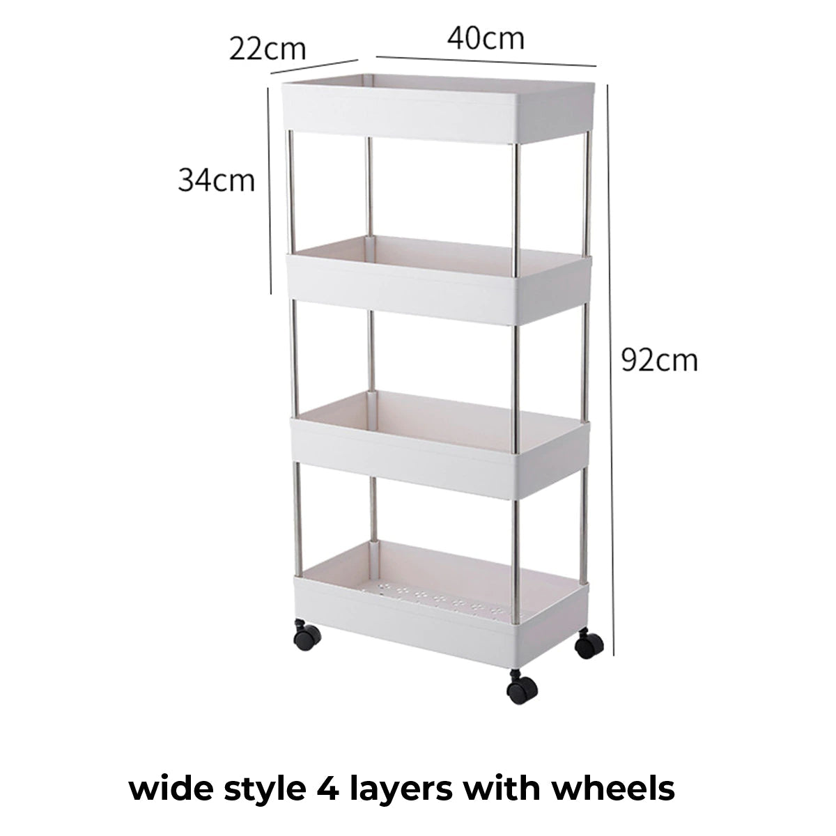 4 Layer Gap Kitchen Storage Rack