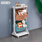 Movable Standing Children Playroom Rack Shelf