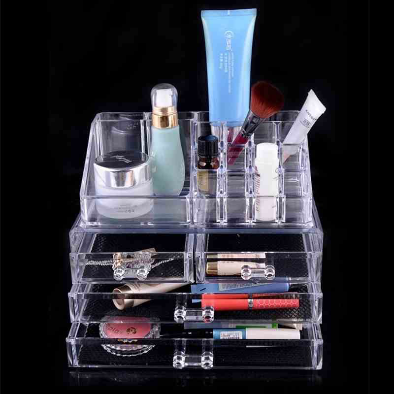 Acrylic Transparent Makeup Organizer Storage Box