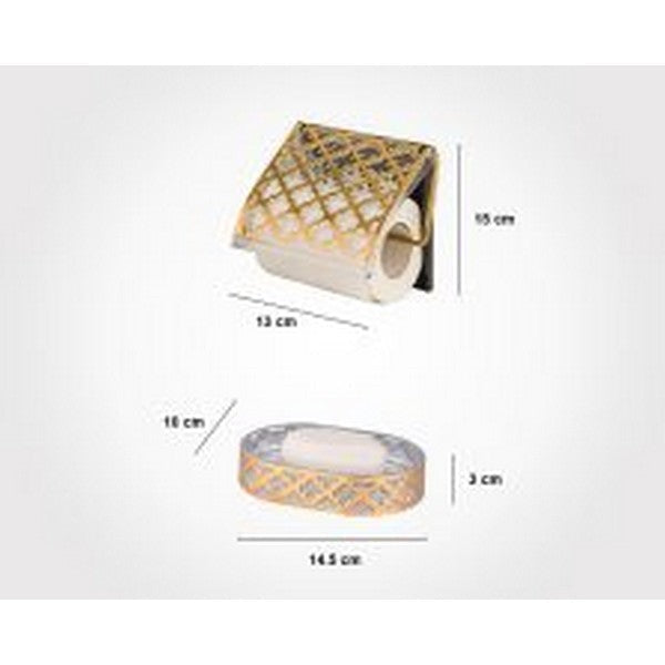Limon 5 Pcs Bath Accessory Antique