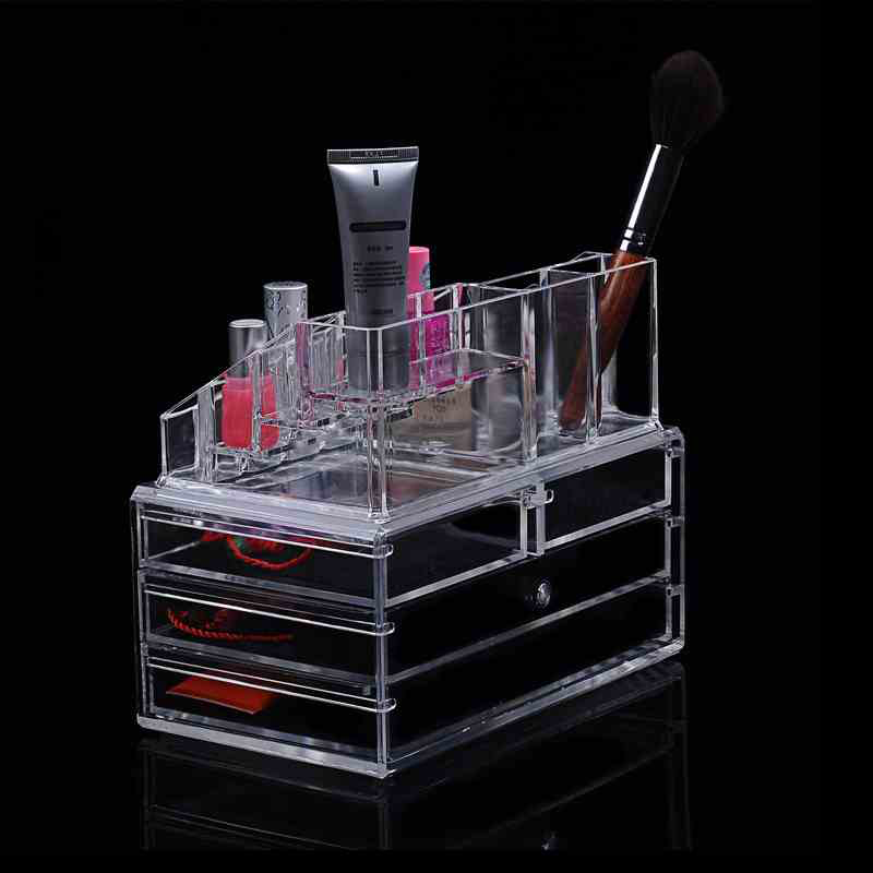 Acrylic Transparent Makeup Organizer Storage Box